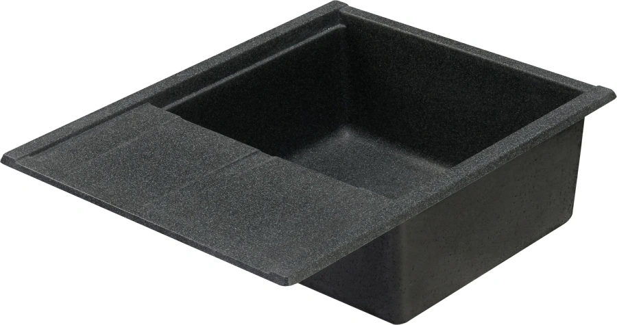 Мойка для кухни Акватон Делия 65 см графит 1A718632DE210 (детальная фотография), врезные