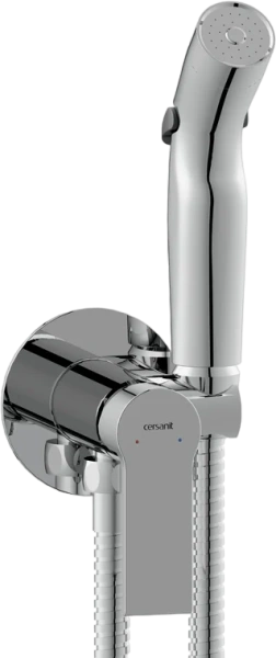 Гигиенический душ со смесителем Cersanit Brasko хром 64102 (детальная фотография)