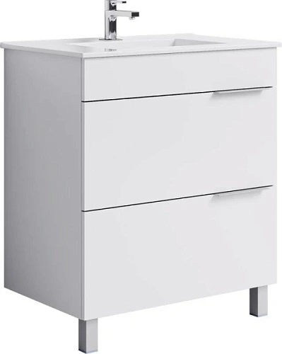 Тумба под раковину напольная Aqwella Бриг 75 см белая - фото 1