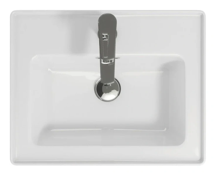 Раковина Cersanit Crea 50 см подвесная P-UM-CRE50/1 (детальная фотография), белые