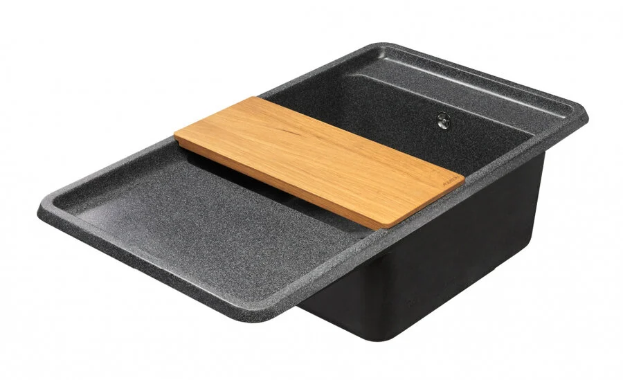 Мойка для кухни Акватон Беллис 1A724832BS2 87 см с крылом (детальная фотография), нет в наличии