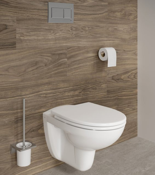 Унитаз с инсталляцией VitrA Norm Fit с сиденьем микролифт 9773B099-7207 (детальная фотография), с инсталляцией