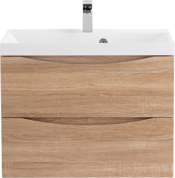 Тумба под раковину подвесная BelBagno Marino 60 см rovere bianco MARINO-600-2C-SO-WO-P (детальная фотография), современная, hi-tech