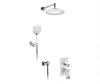 Душевой комплект WasserKRAFT Aller хром/белый