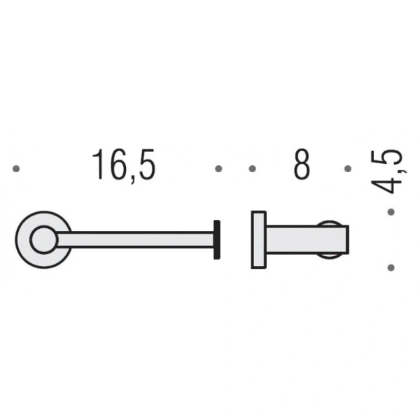 Бумагодержатель Colombo Plus винтаж W4908.VL (детальная фотография), современные, hi-tech