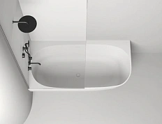 Ванна из искусственного камня Salini Sofia Corner Left 170x85 см белая глянцевая