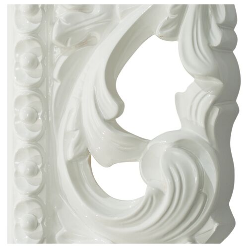 Зеркало овальное без фацета, цвет белый глянец, Tessoro Isabella 76 TS-102101-W (детальная фотография), по запросу