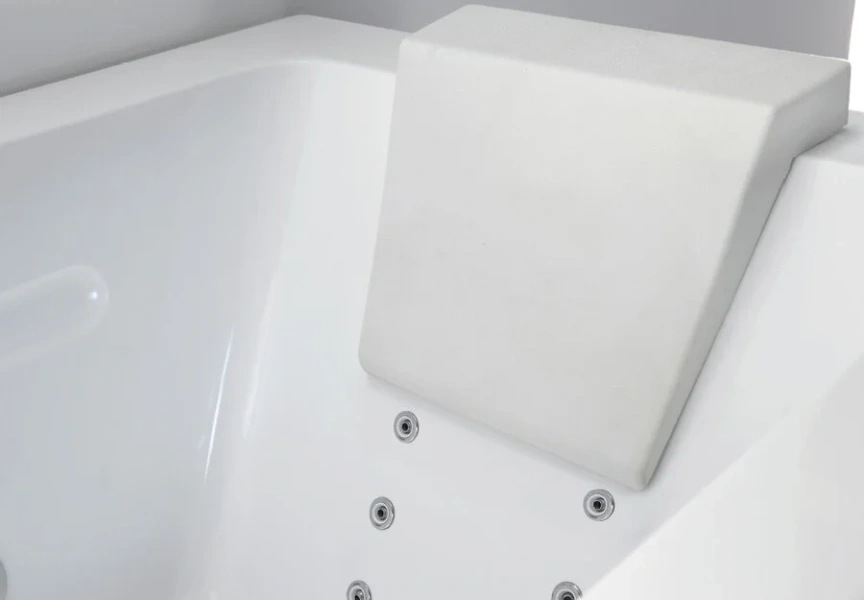 Акриловая ванна пристенная Gemy G9225 K (детальная фотография), прямоугольные