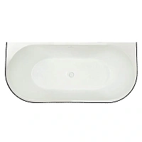 Ванна акриловая Royal Bath Nero RB611903BL-WT, 170 x 80 см, цвет белый/черный