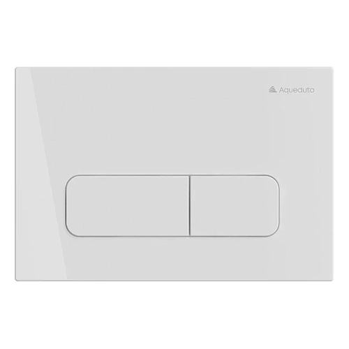 Клавиша смыва Aqueduto FORMA белая глянцевая - фото 1
