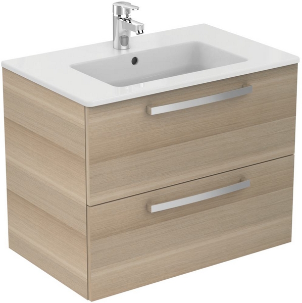 Тумба под раковину подвесная Ideal Standard Tempo 70 см дуб E0537OS (детальная фотография), современная, hi-tech