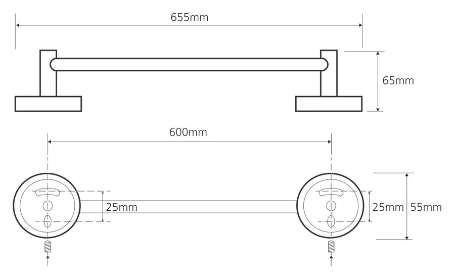 Полотенцедержатель Bemeta Omega хром 104104042 (детальная фотография), современные, hi-tech