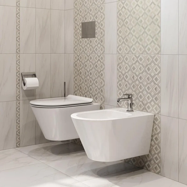 Биде подвесное Kerama Marazzi Plaza Modern белое PLM.bidet.02 (детальная фотография), круглой формы