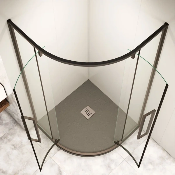 Душевой уголок RGW Stilvoll SV-53B 80х80 см профиль черный 06325388-14 (детальная фотография), современные, hi-tech