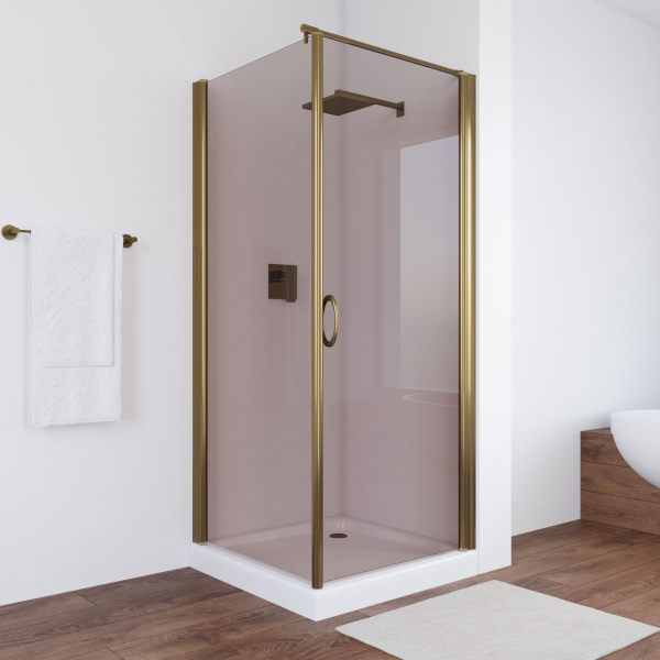 Душевой уголок стекло бронза Vegas-glass EP-Fis 90 05 R (детальная фотография), бронза, золото, другие