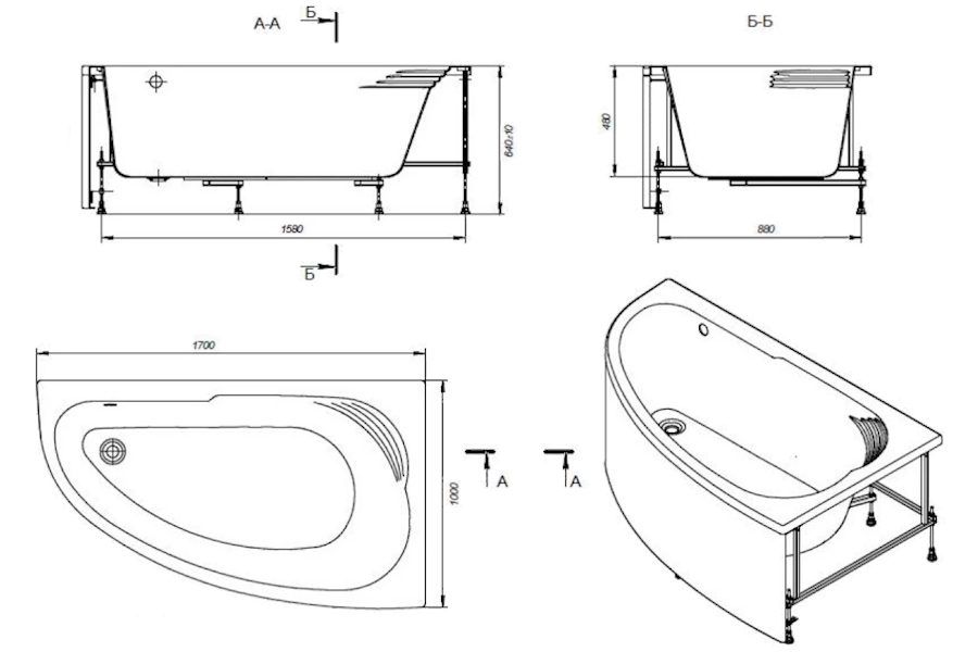 Схема (детальная фотография), асимметричные