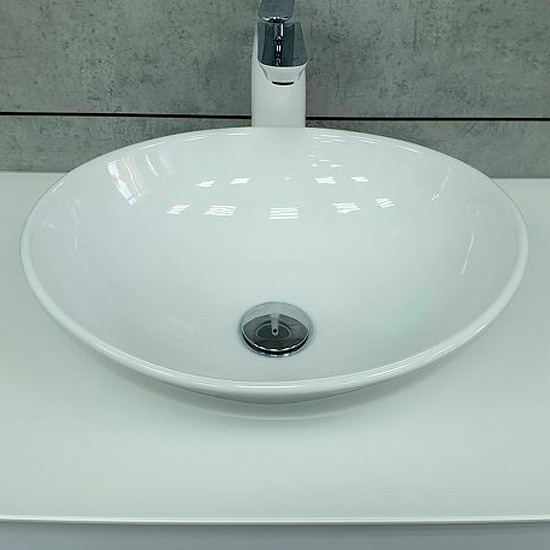 Раковина Velvex 41 см белая 7138 (детальная фотография), современные, hi-tech