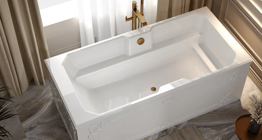 Ванна из искусственного камня Belux Кастилия ВКА 1900, 4810924271150, 190 x 90 см, белый (детальная фотография), приставные, встраиваемые