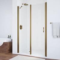Душевая дверь профиль бронза стекло прозрачное Vegas-glass