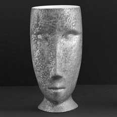 Раковина напольная Kerasan Artwork Moloco белый/античная платина