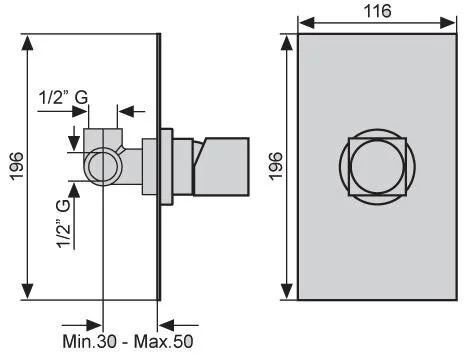Смеситель для душа  Emmevi Siris CR47009 47009CR (детальная фотография), для душа