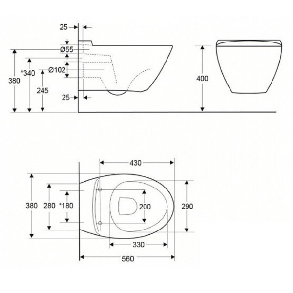 Схема (детальная фотография), подвесные, встраиваемые