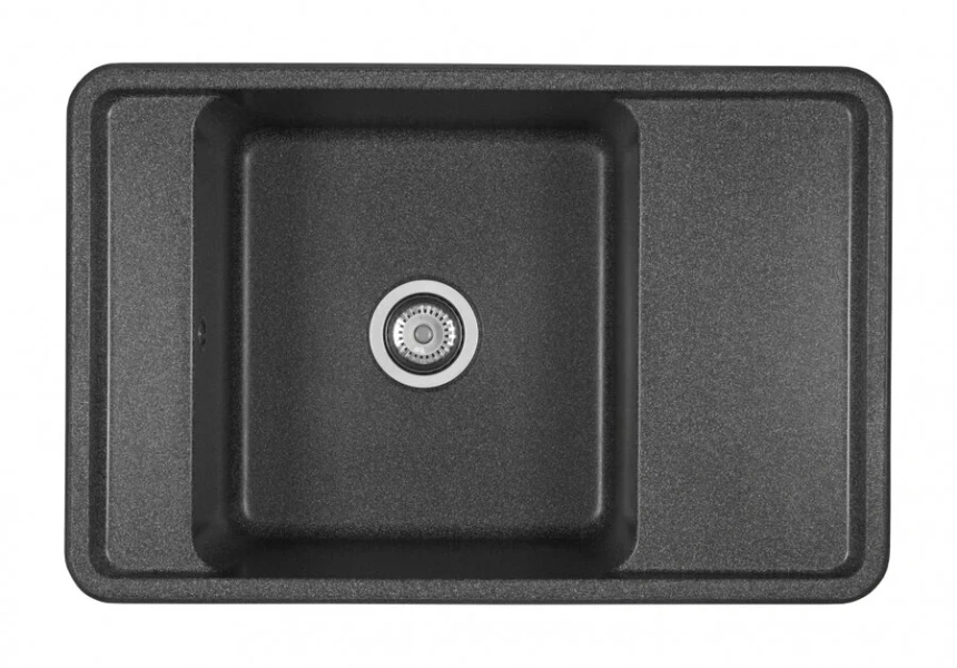 Мойка для кухни Акватон Беллис 78 см графит 1A725032BS210 (детальная фотография)