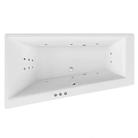 Ванна гидромассажная Excellent Sfera Smart 170 x 100 см, левая, белый/хром, WAEX.SFL17.SMART.CR