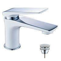 Смеситель для раковины Lemark Allegro хром/белый