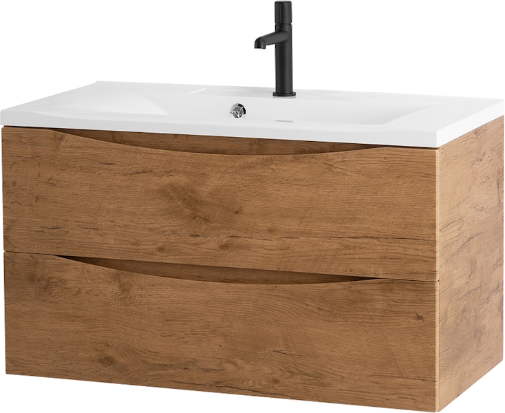 Тумба под раковину подвесная BelBagno Marino 100 см rovere nature MARINO-1000-2C-SO-RN-P (детальная фотография)