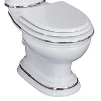 Чаша для унитаза-компакта Migliore Milady выпуск в стену, декор D2/PL