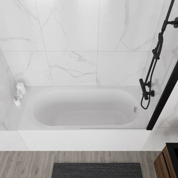 Ванна акриловая Vincea VBT-2B150, 150 x 70 см, без опоры, белый (детальная фотография), без гидромассажа, недорогие