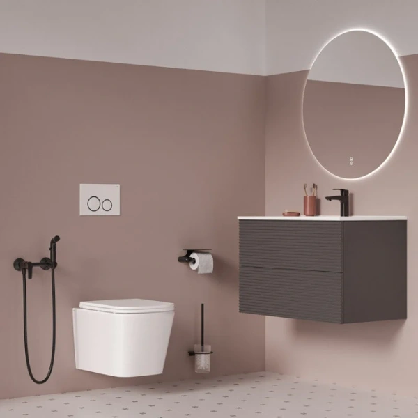 Унитаз подвесной IDDIS Bild белый BILRNSEi25 (детальная фотография), современные, hi-tech, прямоугольные