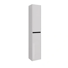 Шкаф-пенал подвесной Lemark Combi 35 см белый с черной планкой