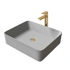 Раковина Grossman 48 см серая матовая