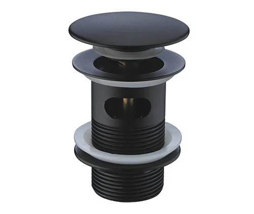 Донный клапан Wasserkraft push-up черный A080 (детальная фотография)