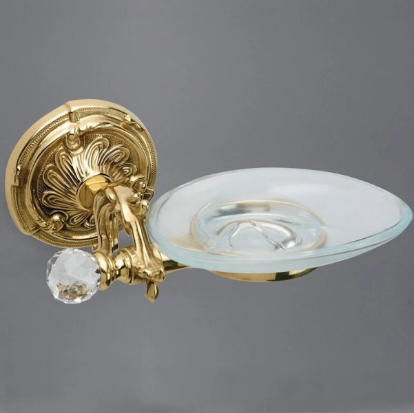 Мыльница подвесная, бронза, Art&Max Barocco Crystal AM-1786-Br-C (детальная фотография), по запросу