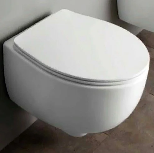 Унитаз подвесной Simas Bormio безободковый BR18bi (детальная фотография), подвесные, встраиваемые