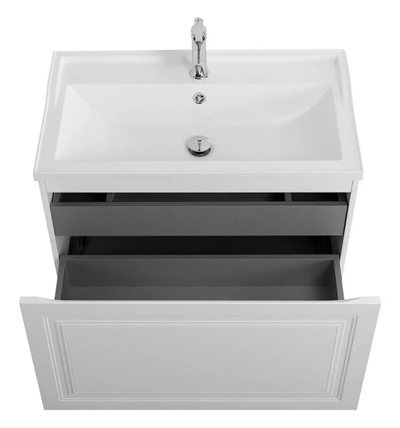 Тумба под раковину подвесная Cezares Giubileo 80 см ясень брашированный GIUBILEO-N-80-1C-SO-FS-P (детальная фотография), подвесная, пристенная