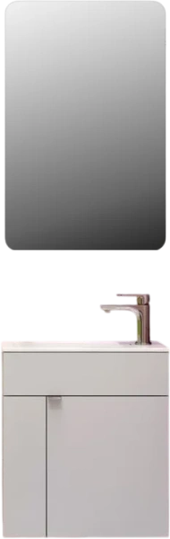 Тумба под раковину подвесная Kerama Marazzi Lato 50 см белая LAT.50.1\WHT (детальная фотография), белая