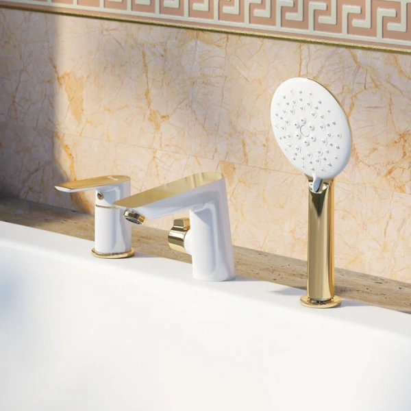 Смеситель для ванны IDDIS Cloud на 3 отверстия CLOWG30i07 (детальная фотография), современные, hi-tech