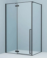 Душевой уголок IDDIS Slide 120х90 см черный алюминиевый профиль