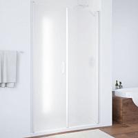 Душевая дверь профиль черный глянцевый стекло сатин Vegas-glass