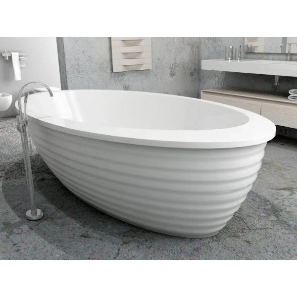 Ванна акриловая Vayer Boomerang 194.100.045.1-4.0.3.0, 194 х 100 см, без панели, белая Гл000010859 (детальная фотография), современныe, hi-tech