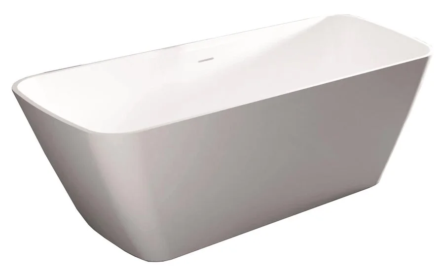 Ванна из искусственного камня C-Bath Pola 151 x 72 см прямоугольная, белый, CBM004001 (детальная фотография), искусственный камень