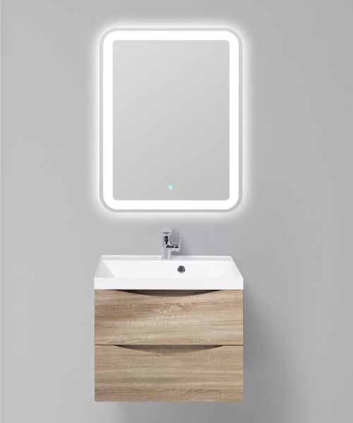 Тумба под раковину подвесная BelBagno Marino 70 см rovere bianco MARINO-700-2C-SO-WO-P (детальная фотография), нет в наличии