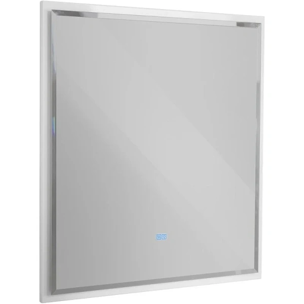 Зеркало с подсветкой Cezares 90 см Bianco Lucido CZR-SPC-INT-800-900-LED-TCH-WARM-BL (детальная фотография), прямоугольные