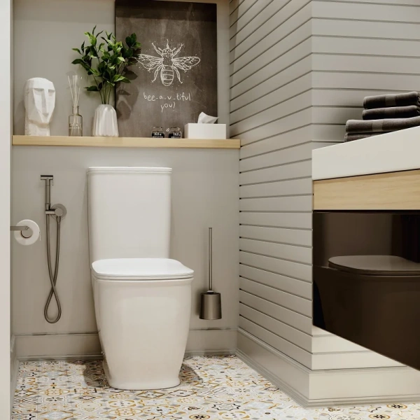 Унитаз компакт Lavinia Boho Bell Pro белый 3301001N (детальная фотография), белые