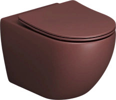 Унитаз подвесной Grossman Color бордовый матовый