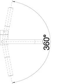 Смеситель для кухни, хром, Blanco Linus 514019 (детальная фотография), хром